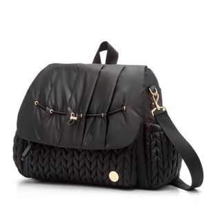 Black Quilted diapper Bag